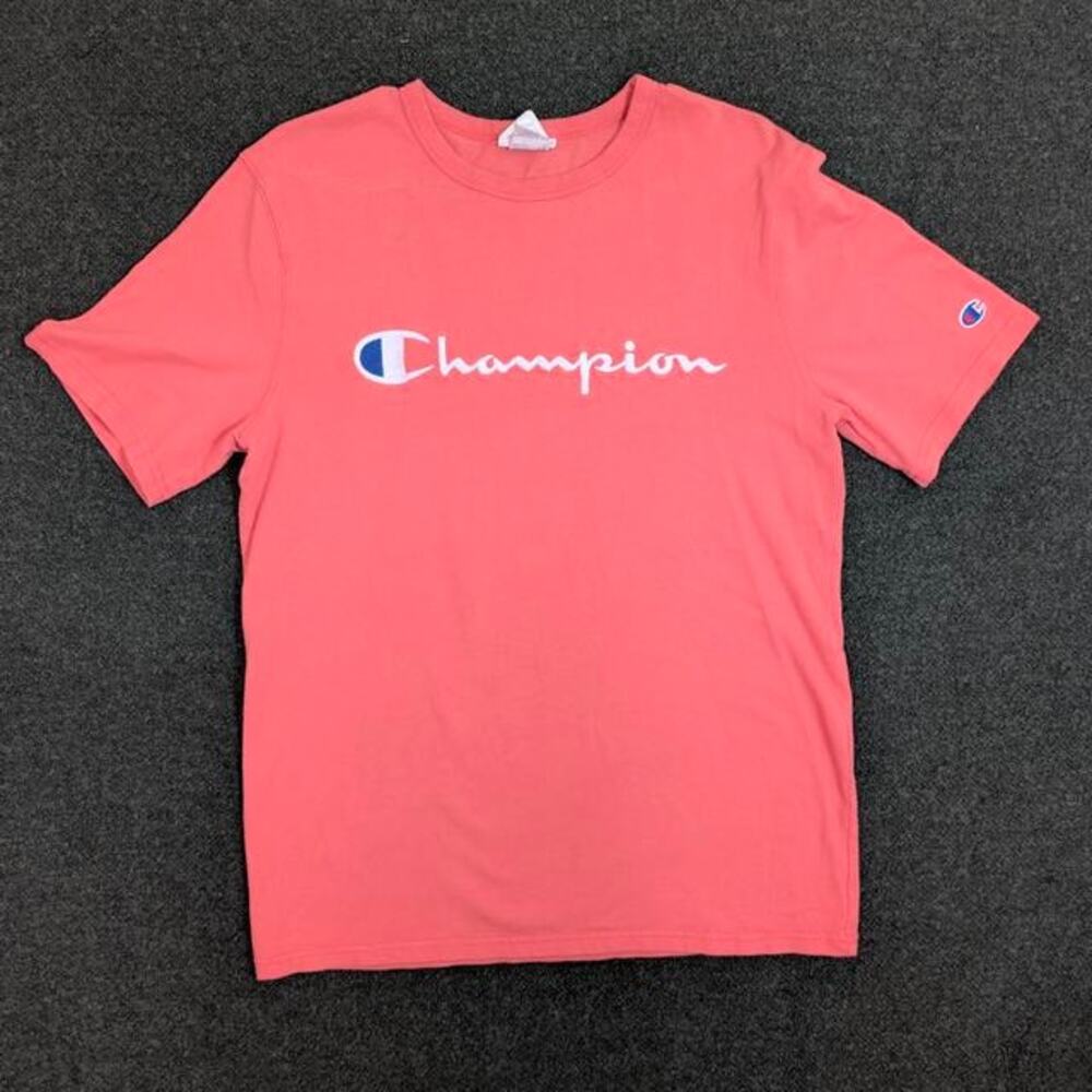 CHAMPION Vintage Classic Script T-Shirt Athleisure Pink Medium
Tops: Size M |